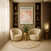 Quadro Canvas Henri Matisse Papiers 70x50cm Mold Preta Quadro Canvas Henri Matisse Papiers 70x50cm Mold Preta