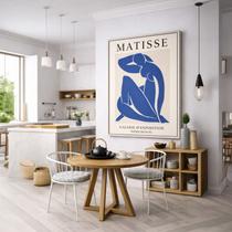 Quadro Canvas Matisse Papel Découpés 40x30cm Mold Preta