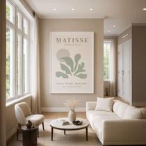 Quadro Canvas Matisse Papiers Découpés 60x40cm Mold Branca