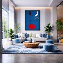 Quadro Canvas Miró Dançarina Espanhola 90x60cm Mold Preta Quadro Canvas Miró Dançarina Espanhola 90x60cm Mold Preta