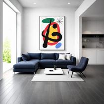 Quadro Canvas Miro Peintures Murales 60x40cm Mold Branca Quadro Canvas Miro Peintures Murales 60x40cm Mold Branca