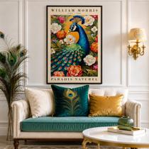 Quadro Canvas Morris Paradis Naturel 40x30cm Mold Preta