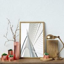 Quadro Canvas Ponte Branca 1,20x90 Quadro Canvas Ponte Branca 1,20x90