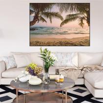 Quadro Canvas Praia Coqueiros 50x70 Quadro Canvas Praia Coqueiros 50x70