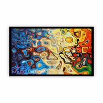 Quadro Canvas Premium Moldura Abstrato Mistura Cor 60X40Cm Quadro Canvas Premium Moldura Abstrato Mistura Cor 60X40Cm