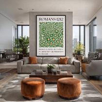 Quadro Canvas Romanos 1212 40x30cm Mold Preta