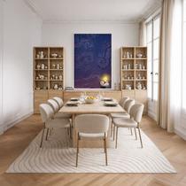 Quadro Canvas Van Gogh Nigth Sky 60x40cm Mold Preta Quadro Canvas Van Gogh Nigth Sky 60x40cm Mold Preta