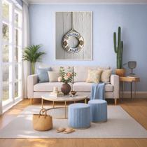 Quadro Canvas Welcome Praia 40x30cm Mold Branca Quadro Canvas Welcome Praia 40x30cm Mold Branca
