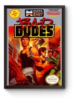 Quadro Capa Bad Dudes Nintendinho Poster Moldurado Quadro Capa Bad Dudes Nintendinho Poster Moldurado