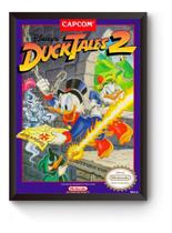 Quadro Capa Duck Tales 2 Nintendinho Poster Moldurado