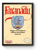 Quadro Capa Faxanadu Nintendinho Poster Moldurado Quadro Capa Faxanadu Nintendinho Poster Moldurado