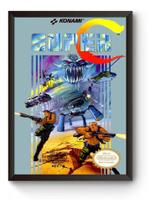 Quadro Capa Game Super Contra Nintendinho Poster Moldurado