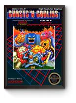 Quadro Capa Ghosts'n Goblins Nintendinho Poster Moldurado