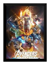Quadro Capitã Marvel Vingadores Ultimato Poster Moldurado