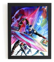 Quadro Capitão America Hq Arte De Alex Ross