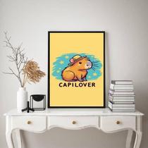 Quadro Capivara - Capilover 33X24Cm - Com Vidro