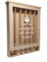 Quadro Cápsulas Três Corações Um Dose Caprichada De Café Mdf