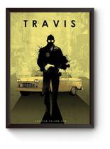 Quadro Car Legend Taxi Driver Poster Moldurado