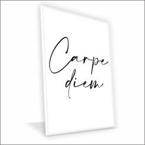 Quadro Carpe Diem Canvas Com Vidro