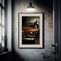 Quadro Carro Antigo Bronze - 60x48cm Quadro Carro Antigo Bronze - 60x48cm