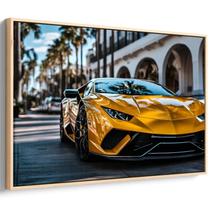 Quadro Carro Esportivo Brilhando Sob o Sol Tropical