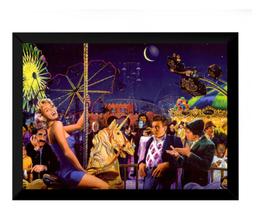 Quadro Carrossel Park Marilyn Monroe James Dean Arte Quadro Carrossel Park Marilyn Monroe James Dean Arte