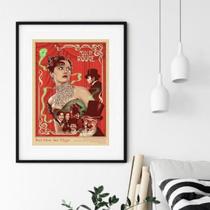 Quadro Cart Moulin Rouge - 60X48Cm