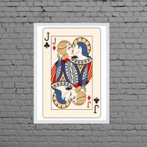 Quadro Carta De Baralho Gay 45x34cm - com vidro