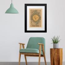 Quadro Carta Tarot Kiss Sol Lua 60x48cm