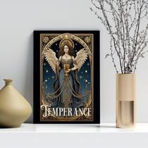 Quadro Carta Tarot Vintage - Temperança 45X34Cm - Com Vidro