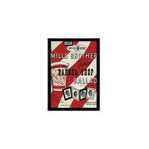 Quadro Cartaz Barber Shop 24X18Cm - Com Vidro