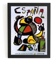 Quadro Cartaz Copa Do Mundo 1982 Espanha Eclusivo 44x32cm