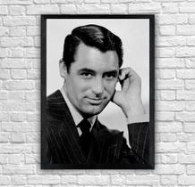 Quadro Cary Grant Vintage/Retrô Tamanho A3 com moldura