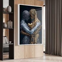 Quadro Casal Conexão Entre Almas - 70X50Cm