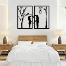 Quadro Casal / MDF 3MM 2 PEÇAS PRETO Quadro Casal / MDF 3MM 2 PEÇAS PRETO