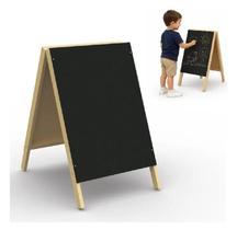 Quadro Cavalete Lousa com dupla face em MDF Educativo, propagandas 62x38 Cm presente infantil criança Quadro Cavalete Lousa com dupla face em MDF Educativo, propagandas 62x38 Cm presente infantil criança