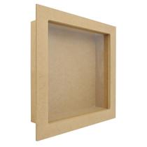 Quadro Cenário com Vidro 29,5x29,5x5 Modelo 2 Mdf Madeira