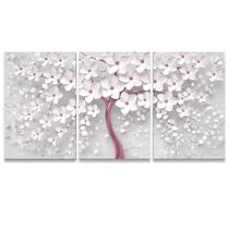 Quadro Cerejeira Rose Gold digital Sala Quarto Nicho Flores