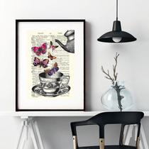 Quadro Chá De Borboletas - 60X48Cm