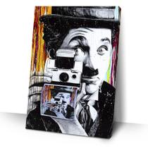 Quadro Charles Chaplin Cores 40x60 Decorativo Moderno Sala