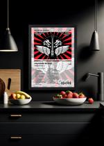 Quadro Charlie Brown Jr. Imunidade Musical (Light) Com Vidro Tamanho:21cm x 30cm (A4)