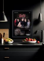 Quadro Charlie Brown Jr. La Familia 013 (Dark) Com Vidro Tamanho:21cm x 30cm (A4)