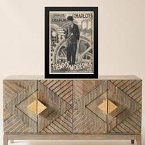 Quadro Charlie Chaplin - Poster Vintage 24x18cm