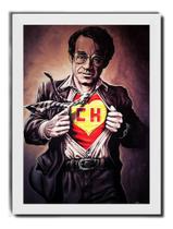 Quadro Chaves Chapolin Roberto Bolanos Moldura Branca Quadro Chaves Chapolin Roberto Bolanos Moldura Branca