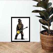 Quadro Chewbacca Rock 33x24cm - com vidro Quadro Chewbacca Rock 33x24cm - com vidro