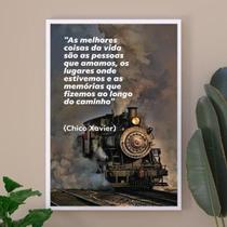 Quadro Chico Xavier - Reflexão 45X34Cm - Com Vidro Quadro Chico Xavier - Reflexão 45X34Cm - Com Vidro