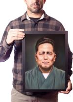 Quadro Chojun Miyagi Karatê Goju-ryu Arte Para Dojo