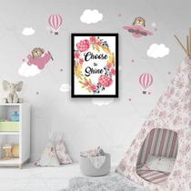 Quadro Choose To Shine 24X18Cm - Com Vidro - Madeira Preta
