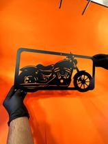 Quadro Chopper Moldura 38x18 Cm Preto Lixa