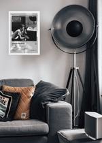 Quadro Chris Isaak Heart Sha. (B&W) Vidro e Moldura Branca Tamanho:21cm x 30cm (A4) Quadro Chris Isaak Heart Sha. (B&W) Vidro e Moldura Branca Tamanho:21cm x 30cm (A4)